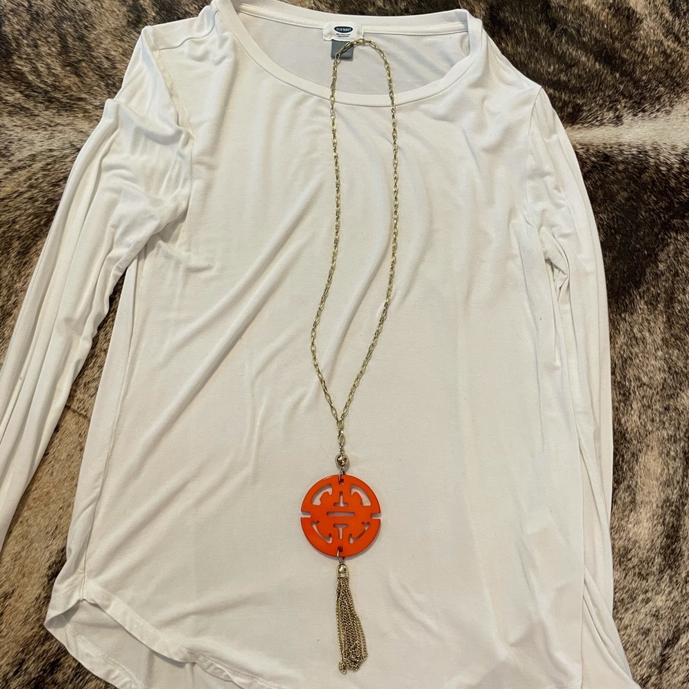 Orange Zenzi Statement Necklace